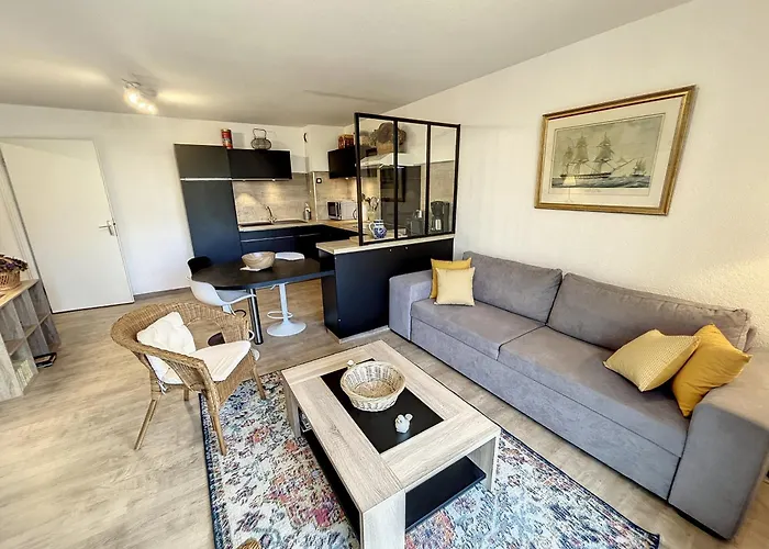 Cosy Bord De Avec Jardinet, Garage Et Wifi - Fr-1-361-459 Апартаменты Жуллувиль-ле-Пен